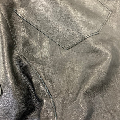 【中古品】【メンズ】 UNDERCOVERISM アンダーカバーイズム H4513-1 ミラー期 11AW LEATHER DOCKING DENIM PANTS レザー ドッキング デニム パンツ ボトムス ズボン 151-260909-cs-02-izu サイズ：3 カラー：インディゴ×ブラック 万代Net店