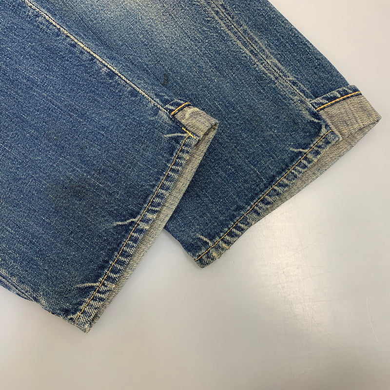 【中古品】【メンズ】 UNDERCOVERISM アンダーカバーイズム H4513-1 ミラー期 11AW LEATHER DOCKING DENIM PANTS レザー ドッキング デニム パンツ ボトムス ズボン 151-260909-cs-02-izu サイズ：3 カラー：インディゴ×ブラック 万代Net店