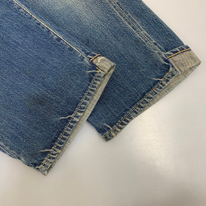 【中古品】【メンズ】 UNDERCOVERISM アンダーカバーイズム H4513-1 ミラー期 11AW LEATHER DOCKING DENIM PANTS レザー ドッキング デニム パンツ ボトムス ズボン 151-260909-cs-02-izu サイズ：3 カラー：インディゴ×ブラック 万代Net店