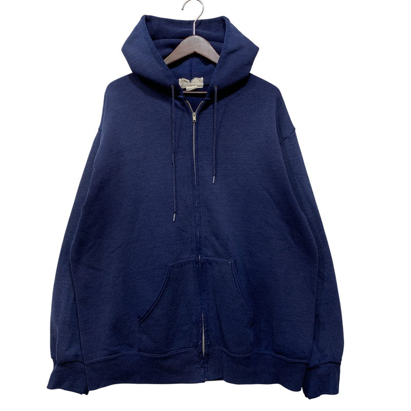 【現状渡し品】【メンズ】 USED ZIP UP HOODED SWEATSHIRT ジップアップ フーデッド スウェットシャツ パーカー 146-260921-as-37-izu サイズ：XL カラー：ネイビー 万代Net店