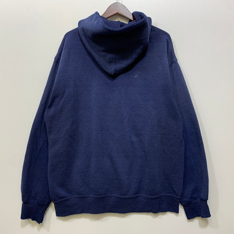 【現状渡し品】【メンズ】 USED ZIP UP HOODED SWEATSHIRT ジップアップ フーデッド スウェットシャツ パーカー 146-260921-as-37-izu サイズ：XL カラー：ネイビー 万代Net店