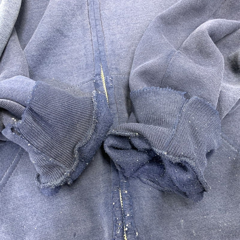 【現状渡し品】【メンズ】 USED ZIP UP HOODED SWEATSHIRT ジップアップ フーデッド スウェットシャツ パーカー 146-260921-as-37-izu サイズ：XL カラー：ネイビー 万代Net店