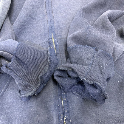 【現状渡し品】【メンズ】 USED ZIP UP HOODED SWEATSHIRT ジップアップ フーデッド スウェットシャツ パーカー 146-260921-as-37-izu サイズ：XL カラー：ネイビー 万代Net店