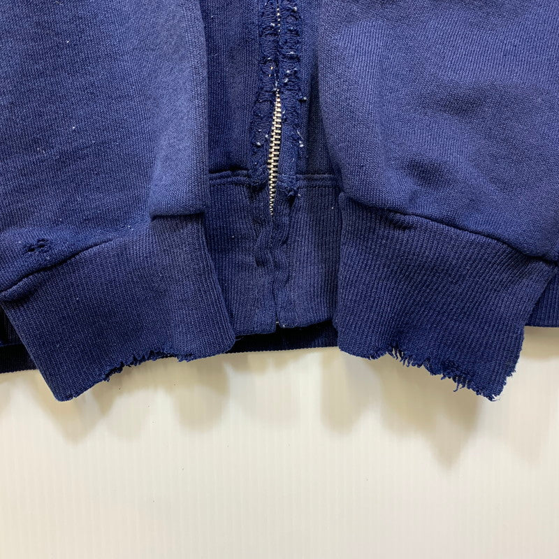 【現状渡し品】【メンズ】 USED ZIP UP HOODED SWEATSHIRT ジップアップ フーデッド スウェットシャツ パーカー 146-260921-as-37-izu サイズ：XL カラー：ネイビー 万代Net店