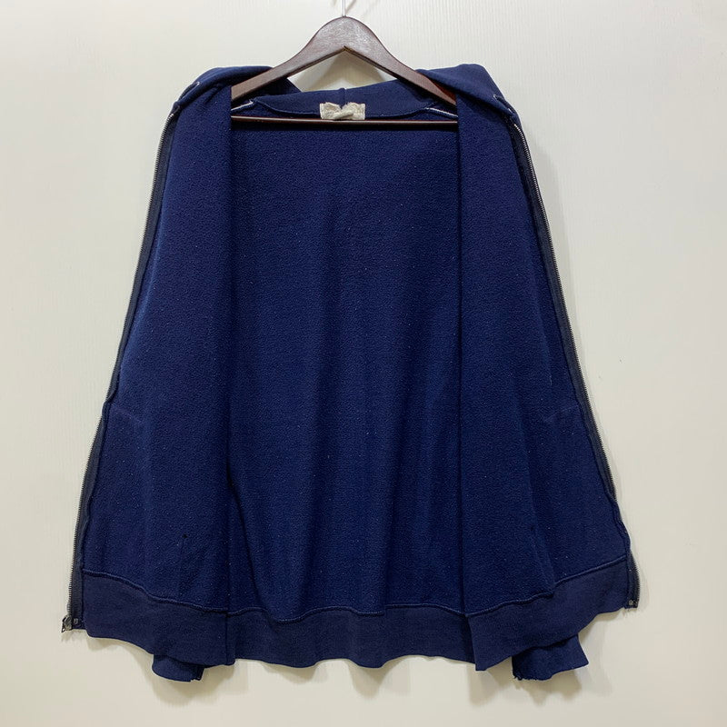【現状渡し品】【メンズ】 USED ZIP UP HOODED SWEATSHIRT ジップアップ フーデッド スウェットシャツ パーカー 146-260921-as-37-izu サイズ：XL カラー：ネイビー 万代Net店