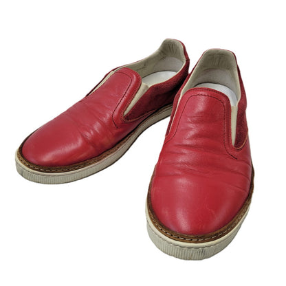 【中古品】【メンズ】 MAISON MARGIELA メゾン マルジェラ LEATHER SLIP-ON レザー スリッポン シューズ 靴 183-260909-as-30-izu サイズ：42 カラー：レッド 万代Net店