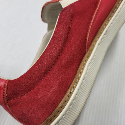 【中古品】【メンズ】 MAISON MARGIELA メゾン マルジェラ LEATHER SLIP-ON レザー スリッポン シューズ 靴 183-260909-as-30-izu サイズ：42 カラー：レッド 万代Net店