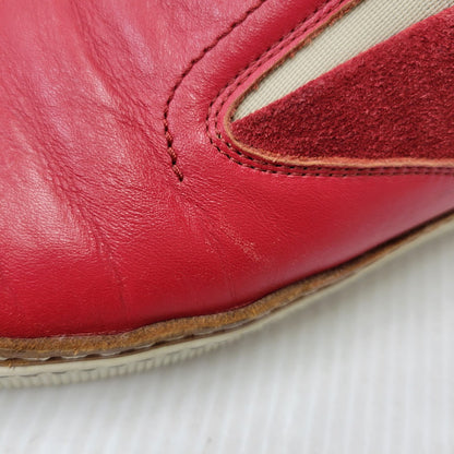 【中古品】【メンズ】 MAISON MARGIELA メゾン マルジェラ LEATHER SLIP-ON レザー スリッポン シューズ 靴 183-260909-as-30-izu サイズ：42 カラー：レッド 万代Net店