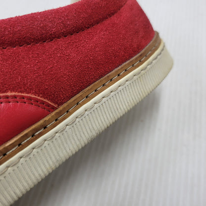 【中古品】【メンズ】 MAISON MARGIELA メゾン マルジェラ LEATHER SLIP-ON レザー スリッポン シューズ 靴 183-260909-as-30-izu サイズ：42 カラー：レッド 万代Net店