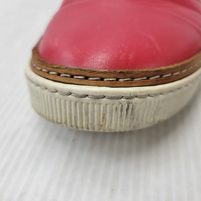 【中古品】【メンズ】 MAISON MARGIELA メゾン マルジェラ LEATHER SLIP-ON レザー スリッポン シューズ 靴 183-260909-as-30-izu サイズ：42 カラー：レッド 万代Net店
