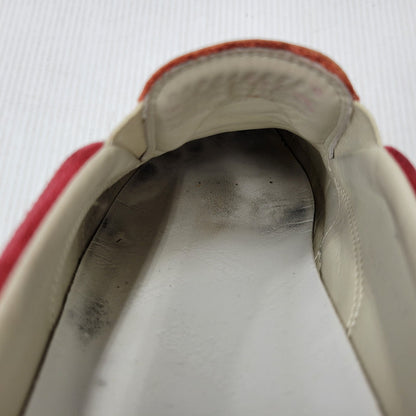 【中古品】【メンズ】 MAISON MARGIELA メゾン マルジェラ LEATHER SLIP-ON レザー スリッポン シューズ 靴 183-260909-as-30-izu サイズ：42 カラー：レッド 万代Net店