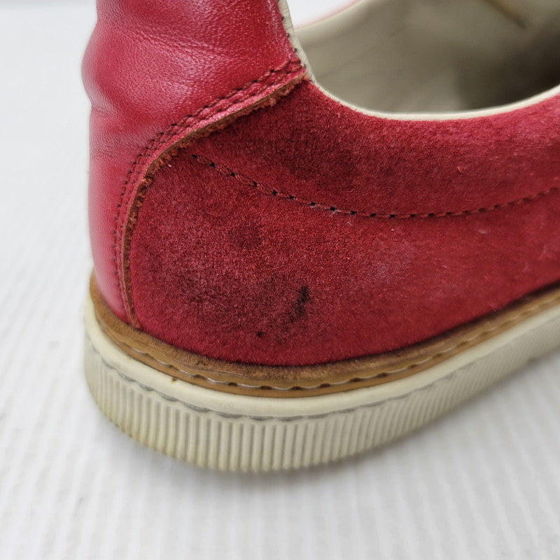 【中古品】【メンズ】 MAISON MARGIELA メゾン マルジェラ LEATHER SLIP-ON レザー スリッポン シューズ 靴 183-260909-as-30-izu サイズ：42 カラー：レッド 万代Net店
