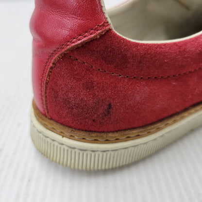 【中古品】【メンズ】 MAISON MARGIELA メゾン マルジェラ LEATHER SLIP-ON レザー スリッポン シューズ 靴 183-260909-as-30-izu サイズ：42 カラー：レッド 万代Net店