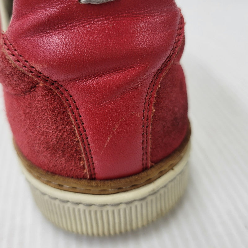 【中古品】【メンズ】 MAISON MARGIELA メゾン マルジェラ LEATHER SLIP-ON レザー スリッポン シューズ 靴 183-260909-as-30-izu サイズ：42 カラー：レッド 万代Net店