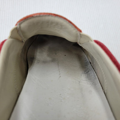 【中古品】【メンズ】 MAISON MARGIELA メゾン マルジェラ LEATHER SLIP-ON レザー スリッポン シューズ 靴 183-260909-as-30-izu サイズ：42 カラー：レッド 万代Net店