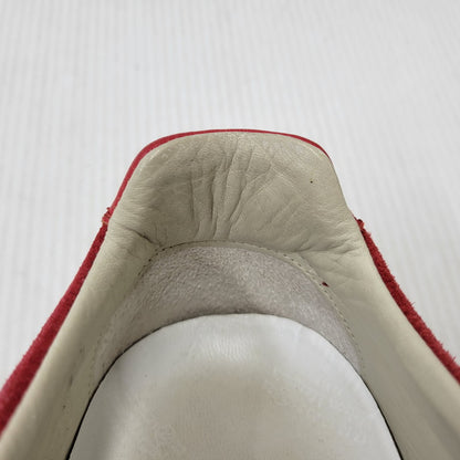 【中古品】【メンズ】 MAISON MARGIELA メゾン マルジェラ LEATHER SLIP-ON レザー スリッポン シューズ 靴 183-260909-as-30-izu サイズ：42 カラー：レッド 万代Net店