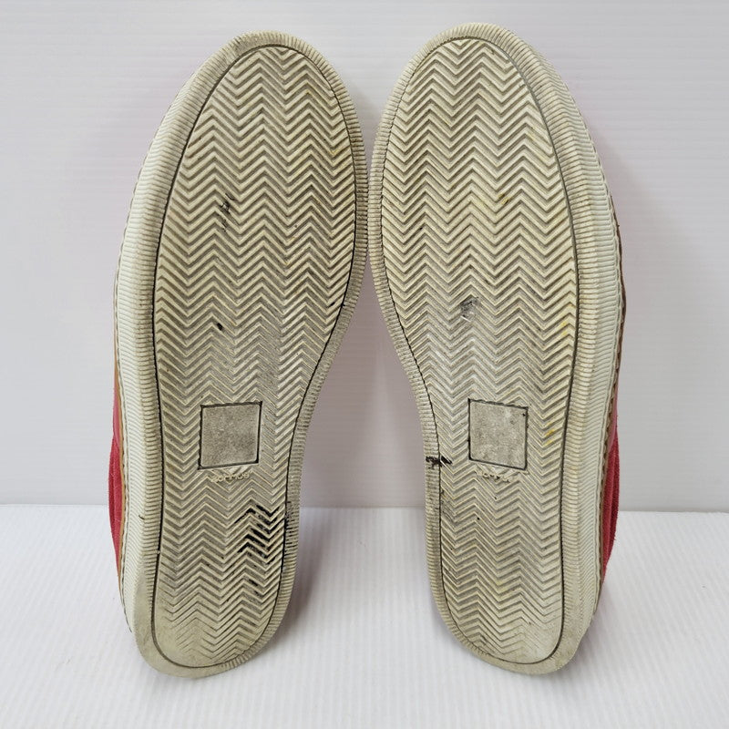 【中古品】【メンズ】 MAISON MARGIELA メゾン マルジェラ LEATHER SLIP-ON レザー スリッポン シューズ 靴 183-260909-as-30-izu サイズ：42 カラー：レッド 万代Net店