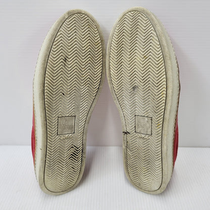 【中古品】【メンズ】 MAISON MARGIELA メゾン マルジェラ LEATHER SLIP-ON レザー スリッポン シューズ 靴 183-260909-as-30-izu サイズ：42 カラー：レッド 万代Net店