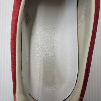 【中古品】【メンズ】 MAISON MARGIELA メゾン マルジェラ LEATHER SLIP-ON レザー スリッポン シューズ 靴 183-260909-as-30-izu サイズ：42 カラー：レッド 万代Net店