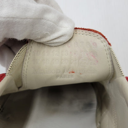 【中古品】【メンズ】 MAISON MARGIELA メゾン マルジェラ LEATHER SLIP-ON レザー スリッポン シューズ 靴 183-260909-as-30-izu サイズ：42 カラー：レッド 万代Net店