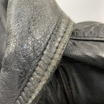 【中古品】【メンズ】 FRENCH MILITARY フレンチ ミリタリー FIREMAN LEATHER COAT ファイヤーマン レザー コート アウター 146-260909-cs-12-izu サイズ：不明 カラー：ブラック 万代Net店