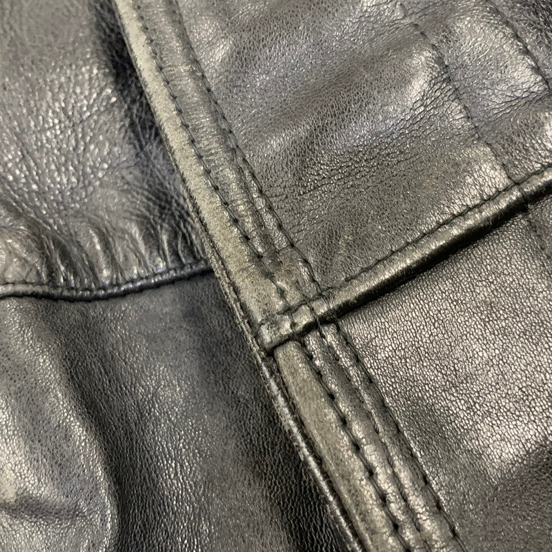 【中古品】【メンズ】 FRENCH MILITARY フレンチ ミリタリー FIREMAN LEATHER COAT ファイヤーマン レザー コート アウター 146-260909-cs-12-izu サイズ：不明 カラー：ブラック 万代Net店