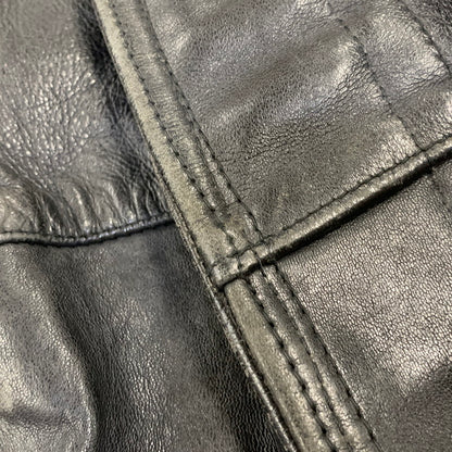 【中古品】【メンズ】 FRENCH MILITARY フレンチ ミリタリー FIREMAN LEATHER COAT ファイヤーマン レザー コート アウター 146-260909-cs-12-izu サイズ：不明 カラー：ブラック 万代Net店