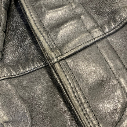 【中古品】【メンズ】 FRENCH MILITARY フレンチ ミリタリー FIREMAN LEATHER COAT ファイヤーマン レザー コート アウター 146-260909-cs-12-izu サイズ：不明 カラー：ブラック 万代Net店