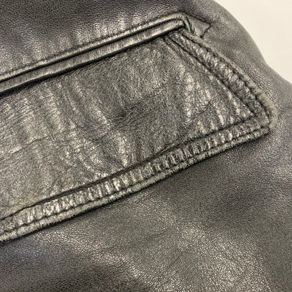 【中古品】【メンズ】 FRENCH MILITARY フレンチ ミリタリー FIREMAN LEATHER COAT ファイヤーマン レザー コート アウター 146-260909-cs-12-izu サイズ：不明 カラー：ブラック 万代Net店