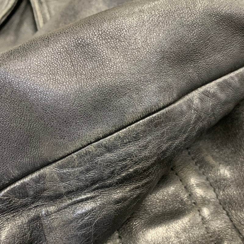 【中古品】【メンズ】 FRENCH MILITARY フレンチ ミリタリー FIREMAN LEATHER COAT ファイヤーマン レザー コート アウター 146-260909-cs-12-izu サイズ：不明 カラー：ブラック 万代Net店