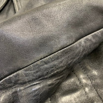 【中古品】【メンズ】 FRENCH MILITARY フレンチ ミリタリー FIREMAN LEATHER COAT ファイヤーマン レザー コート アウター 146-260909-cs-12-izu サイズ：不明 カラー：ブラック 万代Net店