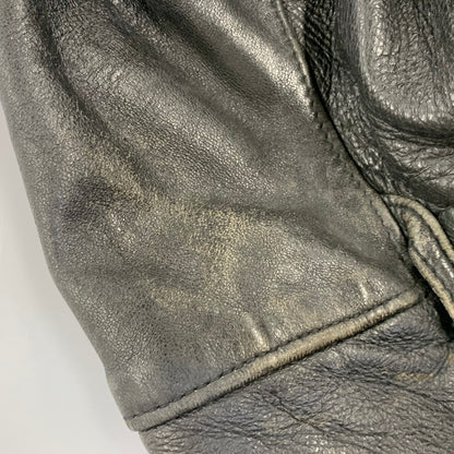 【中古品】【メンズ】 FRENCH MILITARY フレンチ ミリタリー FIREMAN LEATHER COAT ファイヤーマン レザー コート アウター 146-260909-cs-12-izu サイズ：不明 カラー：ブラック 万代Net店