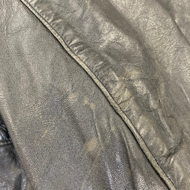 【中古品】【メンズ】 FRENCH MILITARY フレンチ ミリタリー FIREMAN LEATHER COAT ファイヤーマン レザー コート アウター 146-260909-cs-12-izu サイズ：不明 カラー：ブラック 万代Net店
