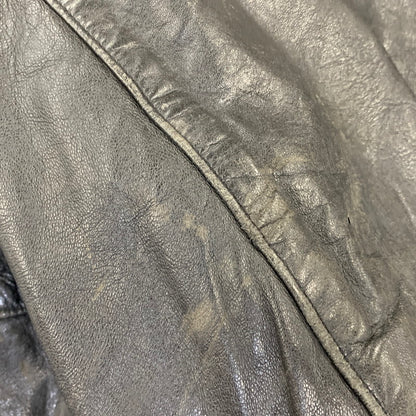 【中古品】【メンズ】 FRENCH MILITARY フレンチ ミリタリー FIREMAN LEATHER COAT ファイヤーマン レザー コート アウター 146-260909-cs-12-izu サイズ：不明 カラー：ブラック 万代Net店