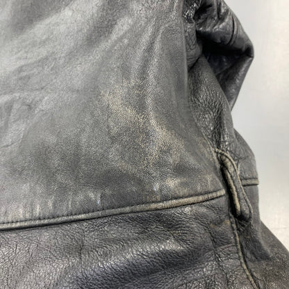 【中古品】【メンズ】 FRENCH MILITARY フレンチ ミリタリー FIREMAN LEATHER COAT ファイヤーマン レザー コート アウター 146-260909-cs-12-izu サイズ：不明 カラー：ブラック 万代Net店