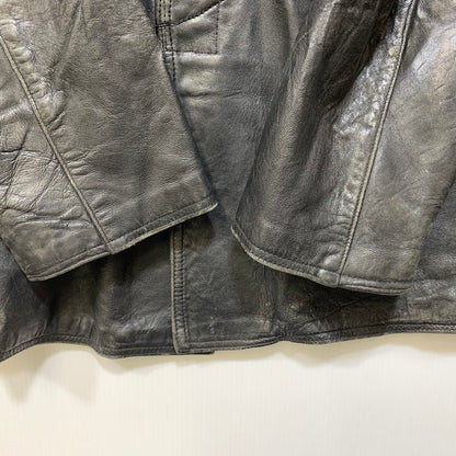 【中古品】【メンズ】 FRENCH MILITARY フレンチ ミリタリー FIREMAN LEATHER COAT ファイヤーマン レザー コート アウター 146-260909-cs-12-izu サイズ：不明 カラー：ブラック 万代Net店