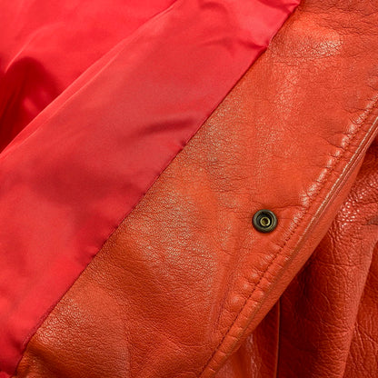 【現状渡し品】【メンズ】 GNOME MEN'S グノーム 03 LEATHER STADIUM JACKET 545-5176 レザースタジアムジャケット スタジャン 146-260919-as-09-izu サイズ：F カラー：レッド系 万代Net店