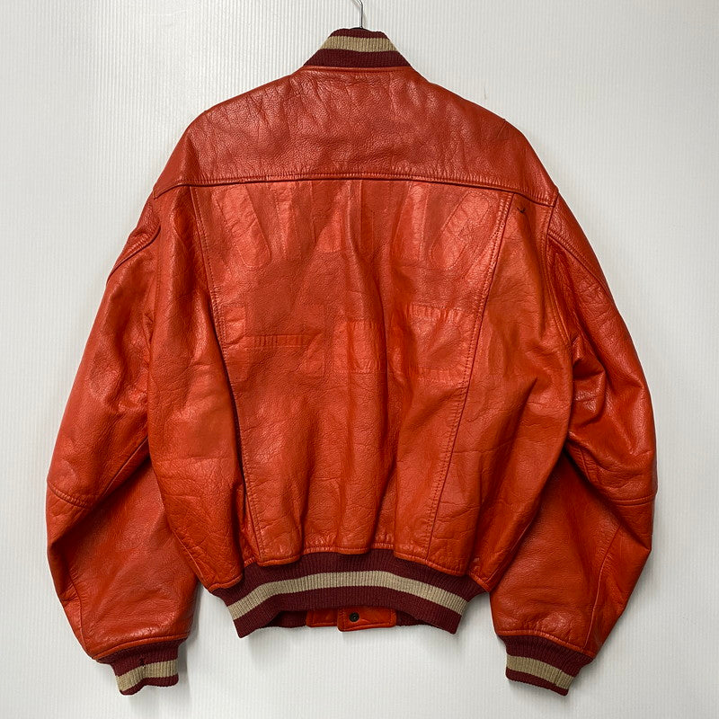 【現状渡し品】【メンズ】 GNOME MEN'S グノーム 03 LEATHER STADIUM JACKET 545-5176 レザースタジアムジャケット スタジャン 146-260919-as-09-izu サイズ：F カラー：レッド系 万代Net店