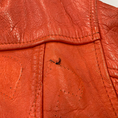 【現状渡し品】【メンズ】 GNOME MEN'S グノーム 03 LEATHER STADIUM JACKET 545-5176 レザースタジアムジャケット スタジャン 146-260919-as-09-izu サイズ：F カラー：レッド系 万代Net店