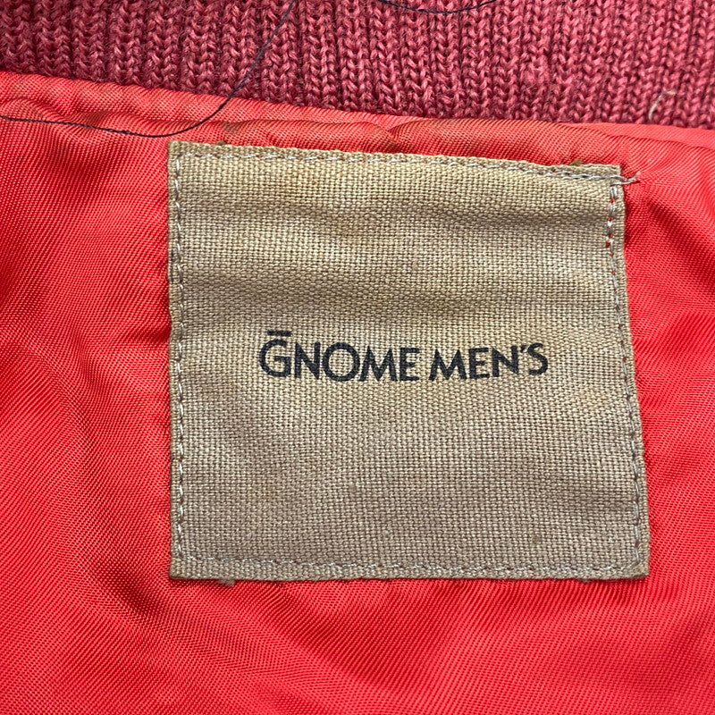 【現状渡し品】【メンズ】 GNOME MEN'S グノーム 03 LEATHER STADIUM JACKET 545-5176 レザースタジアムジャケット スタジャン 146-260919-as-09-izu サイズ：F カラー：レッド系 万代Net店