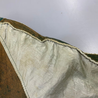 【現状渡し品】【メンズ】 AVIREX アヴィレックス AMERICAN CLASSICS アメリカン クラシックス 切替 AVIREX TRACK USA LEATHER JACKET レザー ジャケット アウター 146-260909-cs-11-izu サイズ：L カラー：グリーン系 万代Net店