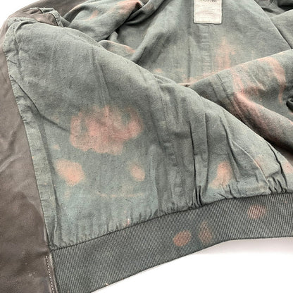 【現状渡し品】【メンズ】 ADAM ET ROPE アダム エ ロペ LEATHER MA-1 JACKET GMJ-001-3701-B レザー ジャケット 140-260919-as-08-izu サイズ：42 カラー：グリーン系 万代Net店