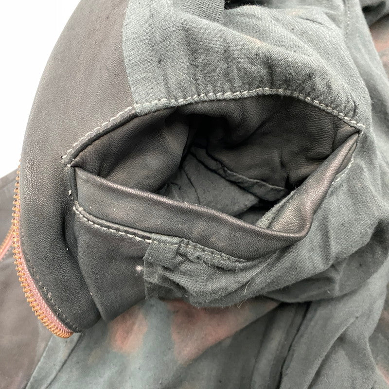 【現状渡し品】【メンズ】 ADAM ET ROPE アダム エ ロペ LEATHER MA-1 JACKET GMJ-001-3701-B レザー ジャケット 140-260919-as-08-izu サイズ：42 カラー：グリーン系 万代Net店