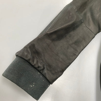 【現状渡し品】【メンズ】 ADAM ET ROPE アダム エ ロペ LEATHER MA-1 JACKET GMJ-001-3701-B レザー ジャケット 140-260919-as-08-izu サイズ：42 カラー：グリーン系 万代Net店