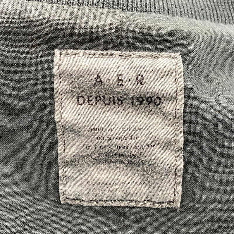 【現状渡し品】【メンズ】 ADAM ET ROPE アダム エ ロペ LEATHER MA-1 JACKET GMJ-001-3701-B レザー ジャケット 140-260919-as-08-izu サイズ：42 カラー：グリーン系 万代Net店