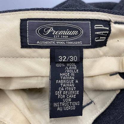 【中古品】【メンズ】 OLD GAP オールドギャップ PREMIUM 2-TUCK WOOL SLACKS PANTS 2タック ウール スラックス パンツ 157-260919-as-01-izu サイズ：32×30 カラー：グレー 万代Net店
