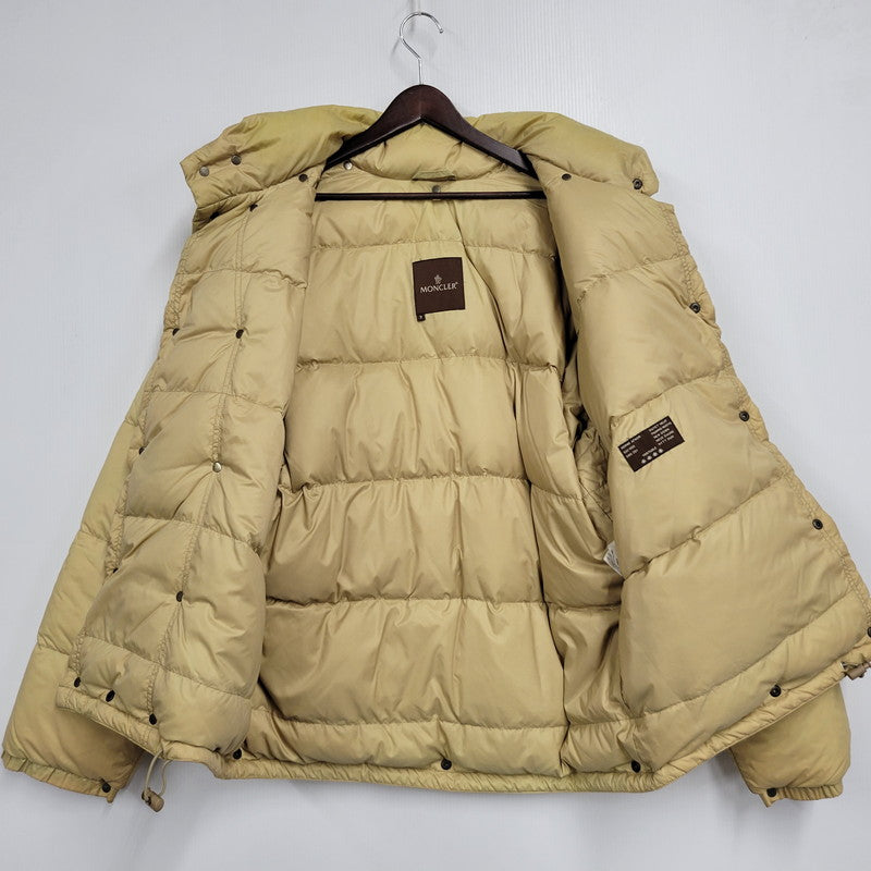 【現状渡し品】【メンズ】 MONCLER モンクレール KARAKORUM HOODED DOWN JACKET 220-091-41324-50 カラコルム フーデッド ダウンジャケット 141-260912-as-20-izu サイズ：3 カラー：ベージュ系 万代Net店