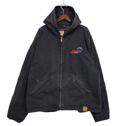 【現状渡し品】【メンズ】 Carhartt カーハート QUILTING LINER DUCK HOODED JACKET 100733 001 キルティングライナー ダックフーデッドジャケット メキシコ製 146-260912-as-18-izu サイズ：2XL カラー：ブラック 万代Net店