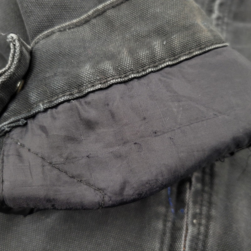 【現状渡し品】【メンズ】 Carhartt カーハート QUILTING LINER DUCK HOODED JACKET 100733 001 キルティングライナー ダックフーデッドジャケット メキシコ製 146-260912-as-18-izu サイズ：2XL カラー：ブラック 万代Net店