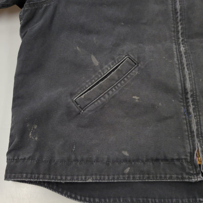 【現状渡し品】【メンズ】 Carhartt カーハート QUILTING LINER DUCK HOODED JACKET 100733 001 キルティングライナー ダックフーデッドジャケット メキシコ製 146-260912-as-18-izu サイズ：2XL カラー：ブラック 万代Net店